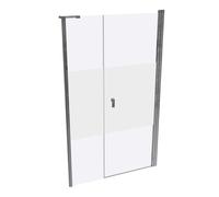 HÜPPE Design pure Puerta giratoria de 4 esquinas con lateral en hueco, a medida, anchura 70-120cm alto 140-200cm bisagra izquierda y derecha, 8P7280092373, Cabinas de ducha: Color de perfil cristal cr