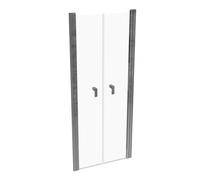 HÜPPE Design pure puerta giratoria en el nicho Ancho: 80 cm de parada a la izquierda y a la derecha para el plato de ducha, 8P1301092322, Cabinas de ducha: Color de perfil plata alto brillo ESG clear 