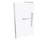 Pared lateral cuadrada HÜPPE Duplo pure Walk-In 1 pieza, ancho: 120 cm, lado ...