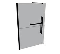 Pared lateral cuadrada HÜPPE Duplo pure Walk-In 1 pieza, ancho: 130 cm, lado ...