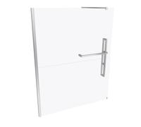 Hüppe Duplo pure Walk-In Panel lateral de 4 esquinas de una sola pieza, anchura:160cm, fijación izquierda, DT0005C91321, Cabinas de ducha: Perfil color cromo Cristal ESG transparente
