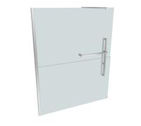 Pared lateral cuadrada HÜPPE Duplo pure Walk-In 1 pieza, ancho: 160 cm,
