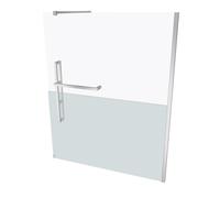Pared lateral cuadrada HÜPPE Duplo pure Walk-In 1 pieza, ancho: 160 cm,