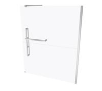 Hüppe Duplo pure Walk-In Panel lateral de 4 esquinas una sola pieza, ancho:160cm, cierre a la derecha, DT0015C91322, Cabinas de ducha: Perfil color cromo Cristal ESG transparente con antiplaca