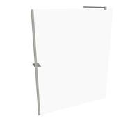 HÜPPE Select+ Panel lateral simple, 8mm de espesor de vidrio, anchura: 160cm, tope a la izquierda y a la derecha, SL0307087322, Cabinas de ducha: Color de perfil plata mate ESG clear con ANTI-PLAQUE