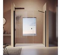 HÜPPE SolvaPro Puerta batiente con panel lateral en hueco, a medida, fijación Li. fijación, ancho:120,1-280cm, alto:120-200cm, 7T2982092315, Cabinas de ducha: Color del perfil plata brillo intenso Vid