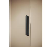 HÜPPE Vita pure puerta corredera de 4 esquinas sin marco de una sola pieza con segmento fijo, ancho: 140cm, alto: 200cm, fijación izquierda & derecha, VA0106182322, Cabinas de ducha: Color del perfil
