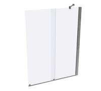 HÜPPE Xtensa pure mampara de baño puerta corredera una sola pieza con segmento fijo anchura:120cm tope derecho, XT0701069322, Cabinas de ducha: Color de perfil plata alto brillo ESG clear con ANTI-PLA