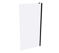 HÜPPE Xtensa pure panel lateral para puerta corredera peatonal de una sola pieza, con segmento fijo, anchura:100cm, tope izquierdo y derecho, XT0308123322, Cabinas de ducha: Color de perfil Vidrio Bla