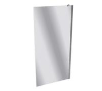 HÜPPE Xtensa pure panel lateral para puerta corredera peatonal de una sola pieza, con segmento fijo, anchura:100cm, tope izquierdo y derecho, XT0308069380, Cabinas de ducha: Color de perfil plata cris
