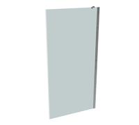 HÜPPE Xtensa pure panel lateral para puerta corredera peatonal de una sola pieza, con segmento fijo, anchura:100cm, tope izquierdo y derecho, XT0308069347, Cabinas de ducha: Perfil color plata alto br