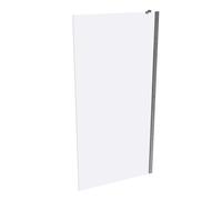 HÜPPE Xtensa pure panel lateral para puerta corredera peatonal de una sola pieza, con segmento fijo, anchura:100cm, tope izquierdo y derecho, XT0308069322, Cabinas de ducha: Color de perfil plata alto