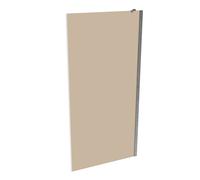 HÜPPE Xtensa pure panel lateral, para puerta corredera peatonal de una sola pieza, sobre esquina, anchura 200-1100mm, alto 1900-2000mm, XT0380069378, Cabinas de ducha: Perfil color plata alto brillo V