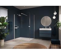 HÜPPE Xtensa pure panel lateral, para puerta corredera vestidor una sola pieza, sobre bañera, An 200-1100mm, Al 400-2000mm, XT0381182348, Cabinas de ducha: Color del perfil Edición Blanca Vidrio ESG S