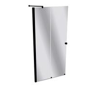 HÜPPE Xtensa pure puerta corredera entrada 2 piezas (1/2), anchura:100cm, galce izquierda, XT1304123381, Cabinas de ducha: Color de perfil Vidrio Black Edition Vidrio espejo ESG con ANTI-PLAQUE