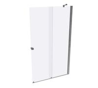 HÜPPE Xtensa pure puerta corredera entrada 2 piezas (1/2), anchura:120cm, bisagra derecha, XT1406069322, Cabinas de ducha: Color de perfil plata alto brillo ESG clear con ANTI-PLAQUE
