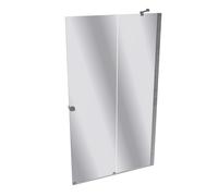 HÜPPE Xtensa pure puerta corredera entrada 2 piezas (1/2), anchura:120cm, bisagra derecha, XT1406069380, Cabinas de ducha: Color de perfil plata cristal de alto brillo ESG cristal de espejo