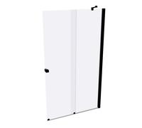 HÜPPE Xtensa pure puerta corredera entrada 2 piezas (1/2), anchura:120cm, bisagra derecha, XT1406123321, Cabinas de ducha: Color de perfil Vidrio Black Edition ESG transparente
