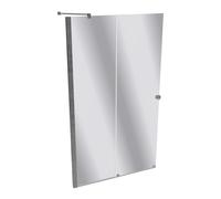 HÜPPE Xtensa pure puerta corredera entrada 2 piezas (1/2), anchura:120cm, galce izquierda, XT1306069381, Cabinas de ducha: Color de perfil plata cristal de alto brillo ESG cristal de espejo con ANTI-P