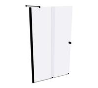 HÜPPE Xtensa pure puerta corredera entrada 2 piezas (1/2), anchura:120cm, galce izquierda, XT1306123322, Cabinas de ducha: Color de perfil Vidrio Black Edition ESG transparente con ANTI-PLAQUE