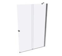HÜPPE Xtensa pure puerta corredera entrada 2 piezas (1/2), anchura:140cm, bisagra derecha, XT1407069322, Cabinas de ducha: Color de perfil plata alto brillo ESG clear con ANTI-PLAQUE