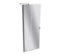 HÜPPE Xtensa pure puerta corredera entrada 2 piezas (1/2), anchura:80cm, galce izquierda, XT1302069380, Cabinas de ducha: Color de perfil plata cristal de alto brillo ESG cristal de espejo
