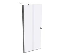 HÜPPE Xtensa pure puerta corredera entrada 2 piezas (1/2), anchura:90cm, galce izquierda, XT1303069321, Cabinas de ducha: Color de perfil plata cristal de alto brillo ESG clear