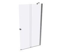 HÜPPE Xtensa pure puerta trasera corredera 2 piezas (1/2), anchura:110cm, bisagra derecha, XT1405069321, Cabinas de ducha: Color de perfil plata cristal de alto brillo ESG clear