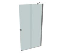 HÜPPE Xtensa pure puerta trasera corredera 2 piezas (1/2), anchura:110cm, bisagra derecha, XT1405069348, Cabinas de ducha: Perfil color plata alto brillo Vidrio ESG Sand Plus serigrafiado con ANTI-PLA