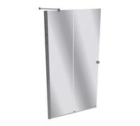 HÜPPE Xtensa pure puerta trasera corredera 2 piezas (1/2), anchura:110cm, galce izquierda, XT1305069380, Cabinas de ducha: Color de perfil plata cristal de alto brillo ESG cristal de espejo