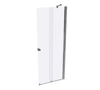 HÜPPE Xtensa pure puerta trasera corredera 2 piezas (1/2), anchura:80cm, bisagra derecha, XT1402069322, Cabinas de ducha: Color de perfil plata alto brillo ESG clear con ANTI-PLAQUE