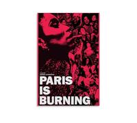 HUERIER Póster estético de Paris Is Burning para habitación, lienzo decorativo para pared, lienzo artístico para dormitorio, 40 x 60 cm, estilo sin marco