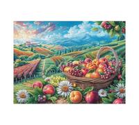 Huerto árbol frutal Cosecha Puzzle 500 Piezas Familiar Creativo Tiempo Feliz Rompecabezas 3D para Familia Juguete Educativo Construir Maquetas Aliviar Estrés 500 PCS