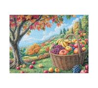 Huerto árbol frutal Cosecha Puzzles 500 Piezas Estera Portátil Familiar Grande Rompecabezas para Adultos Aliviar Estrés 3D Maquetas Construir DIY Moderno 500 PCS