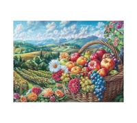 Huerto árbol frutal Cosecha Puzzles 500 Piezas Obra De Arte Decorativa Rompecabezas Familiar para Adultos DIY Creativo Aliviar Estrés Portátil 500 PCS