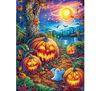 Huerto de calabazas en el bosque mágico Rompecabezas 1000 Piezas Cartón Para Parejas Animal tierno de cuento de hadas Actividad Tiempo Libre Terapia Relajación Decoración Salón Regalo Sorpresa 1000 PC