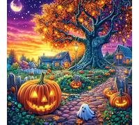 Huerto de Calabazas Puzzle 100 Piezas Cartón Resistente para Coleccionistas Entretenimiento Toda La Familia Mejora Memoria Pack Completo para Navidad 28x28cm