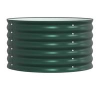 Huerto Elevado de Acero Galvanizado, Macetero Metálico para Jardín, Balcón, Terraza y Patio, Ideal para Cultivar Verduras, Flores, Plantas de Cocina y para (80x80x44cm)