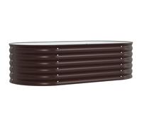 Huerto Elevado de Acero Galvanizado, Macetero Metálico para Jardín, Balcón, Terraza y Patio, Ideal para Cultivar Verduras, Flores, Plantas de Cocina y para (160 x 80 x 44 cm)
