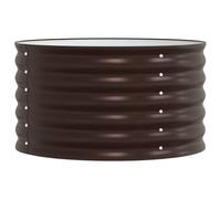 Huerto Elevado de Acero Galvanizado, Macetero Metálico para Jardín, Balcón, Terraza y Patio, Ideal para Cultivar Verduras, Flores, Plantas de Cocina y para (80x80x44cm)
