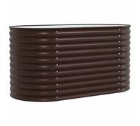 Huerto Elevado de Acero Galvanizado, Macetero Metálico para Jardín, Balcón, Terraza y Patio, Ideal para Cultivar Verduras, Flores, Plantas de Cocina y para (160x80x81cm)