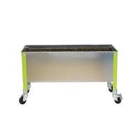 HUERTO URBANO SIMONGARDEN URBAN CON RUEDAS 1200x600 VERDE/GALVA