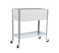 HUERTO URBANO SIMONGARDEN URBAN TOP CON RUEDAS 900x400 GRIS/GAL