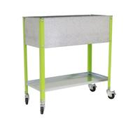HUERTO URBANO SIMONGARDEN URBAN TOP CON RUEDAS 900x600 VERDE/GALVA