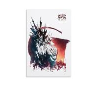 HUERWJRBJ Godzilla Minus One - Póster de arte moderno, pintura estética, cubierta de lienzo, pósteres artísticos para pared, apto para cualquier lugar, 20 x 30 cm, estilo sin marco