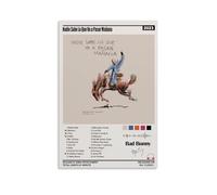 HUERWJRBJ Póster de álbum de Bad Bunny Nadie Sabe Lo Que Va A Pasar Mañana, pinturas artísticas modernas, lona estética, cubierta de pared, pósteres artísticos adecuados para cualquier lugar, 50 x 75