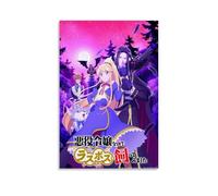 HUERWJRBJ Póster de anime con texto en inglés "I'm The Villainess So I'm Taming The Final Boss", pinturas de arte moderno, cubierta de lienzo estético, pósteres de arte de pared, adecuado para
