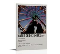 HUERWJRBJ Póster de Antes de Diciembre de arte moderno, pintura estética, cubierta de lienzo, pósteres artísticos para pared, adecuado para cualquier lugar, 20 x 30 cm, estilo marco