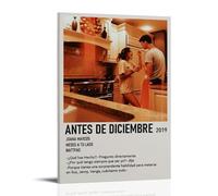 HUERWJRBJ Póster de Antes de Diciembre, pinturas artísticas modernas, cubierta de lienzo, pósteres artísticos para pared, adecuado para cualquier lugar, 50 x 75 cm, estilo marco