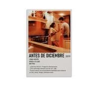 HUERWJRBJ Póster de Antes de Diciembre, pinturas de arte moderno, cubierta de lienzo estético, pósteres artísticos para pared, apto para cualquier lugar, 20 x 30 cm, estilo sin marco